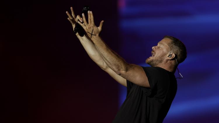 14.set.2024 - Imagine Dragons se apresenta Palco Mundo na segunda noite do festival Rock In Rio 