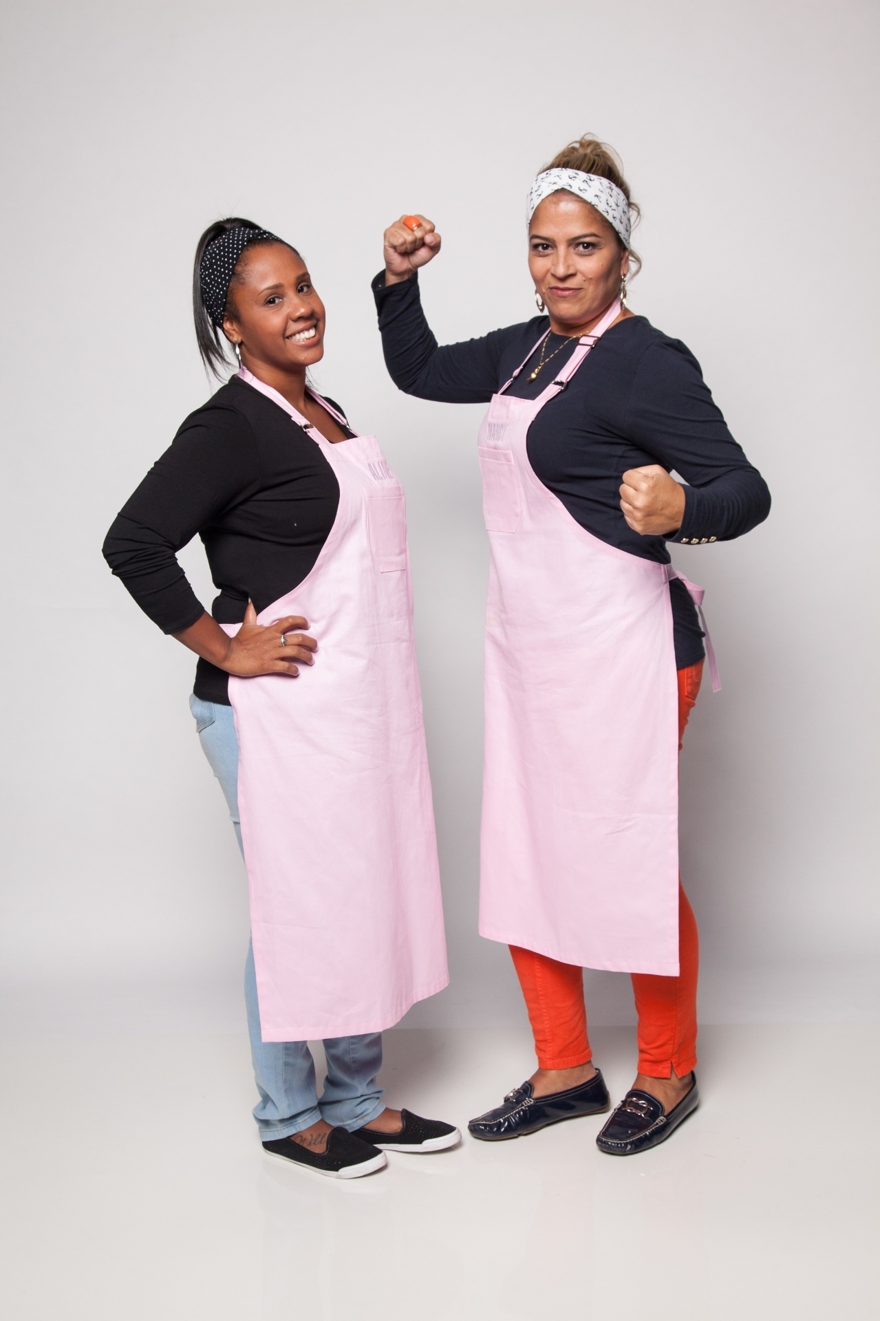 Natural de São Paulo, Aline Gualtieri, 29 anos, tem sua prima como parceria, a secretária executiva Nancy de Oliveira, 48 anos e nascida em New Jersey (EUA) - Edu Moraes/Record