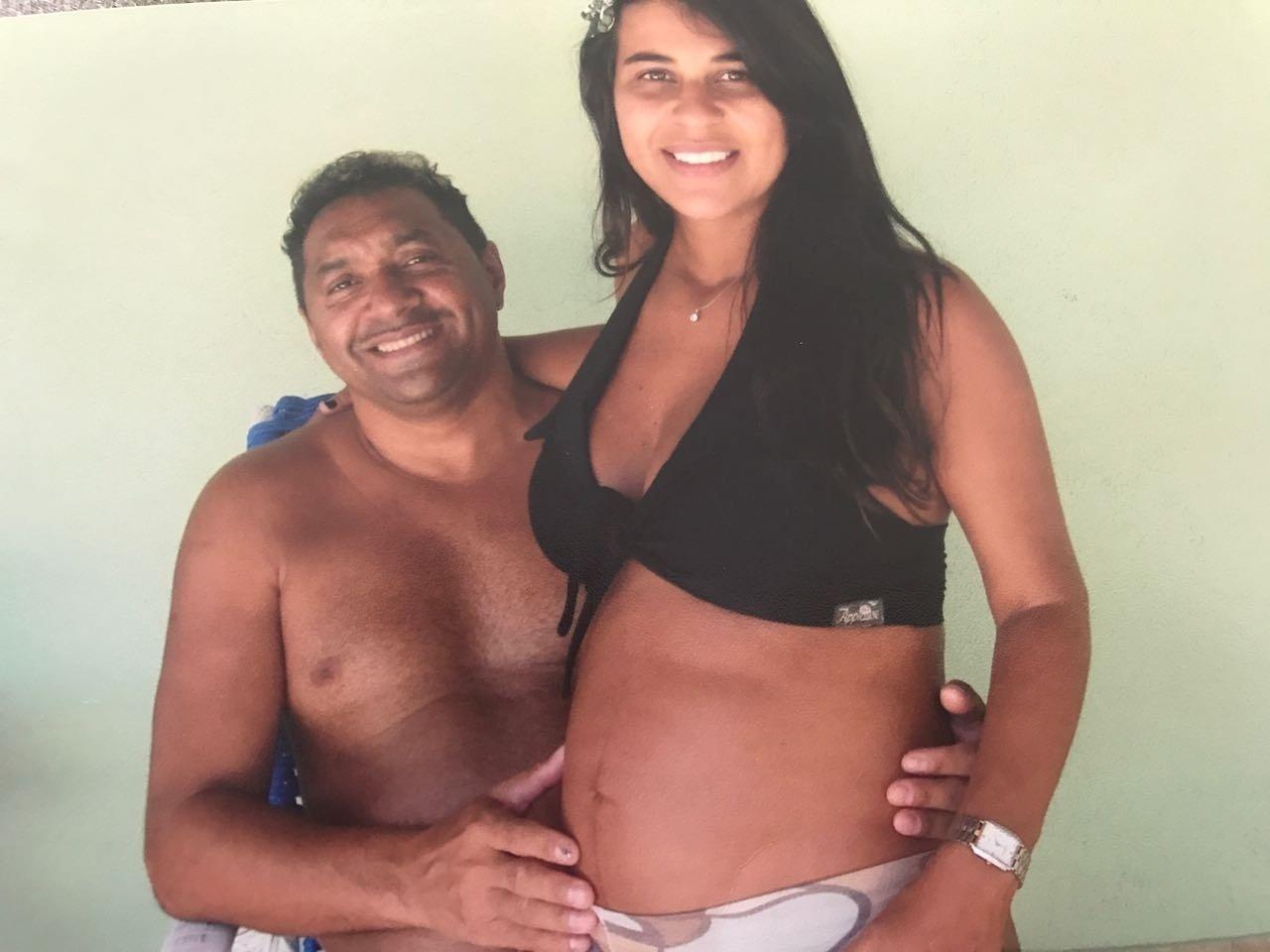 Em 2010, Nana engravidou da filha do casal Nanda Kauanny, hoje com 7 anos - Arquivo Pessoal