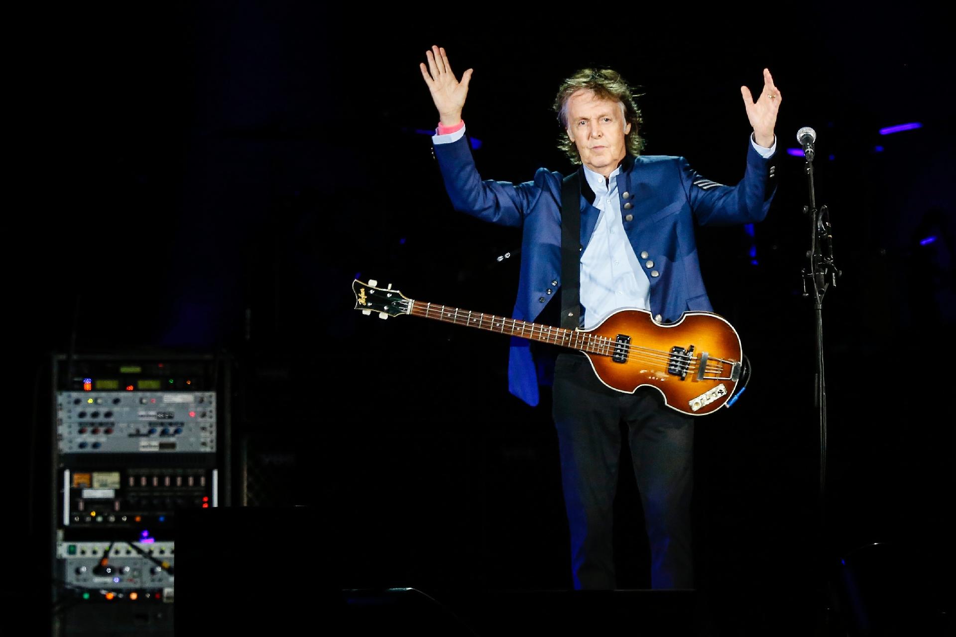 Show do cantor Paul McCartney, no estádio Allianz Parque, em São Paulo. - Lucas Lima/UOL