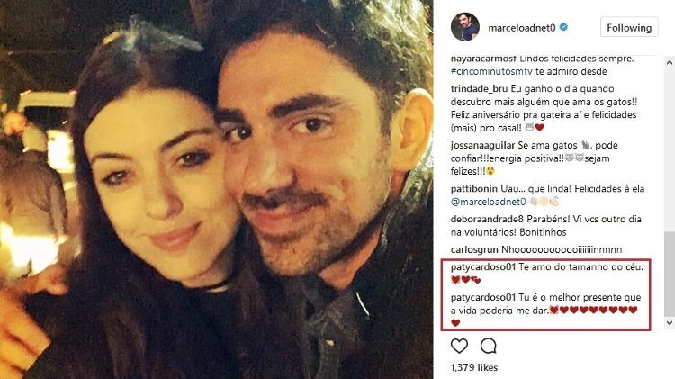 Patrícia Cardoso comenta declaração de amor do namorado, Marcelo Adnet - Reprodução/Instagram/marceloadnet0 - Reprodução/Instagram/marceloadnet0