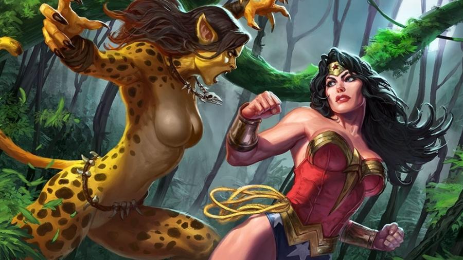 Cheetah e Mulher-Maravilha nos quadrinhos - Reprodução
