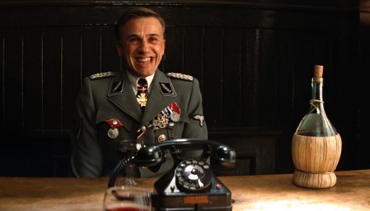 Christoph Waltz em cena de "Bastardos Inglórios" (2009)