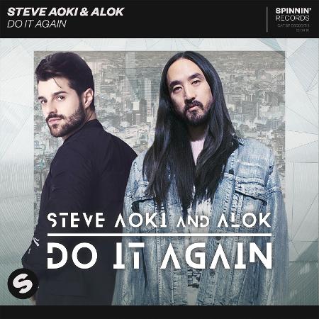 Steve Aoki e Alok na capa do single "Do It Again" - Divulgação
