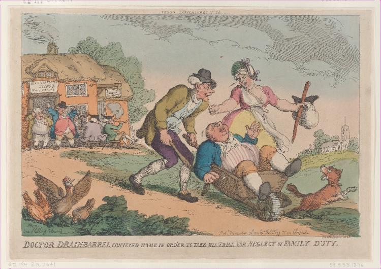 Gravura de Thomas Rowlandson, de 1810 - Heritage Images via Getty Images - Heritage Images via Getty Images