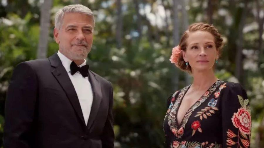 Julia Roberts e George Clooney em "Ingresso para o Paraíso" - Reprodução/YouTube