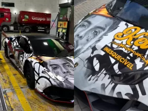 MC Ryan mostra carro de luxo em homenagem ao Corinthians e MC Kevin