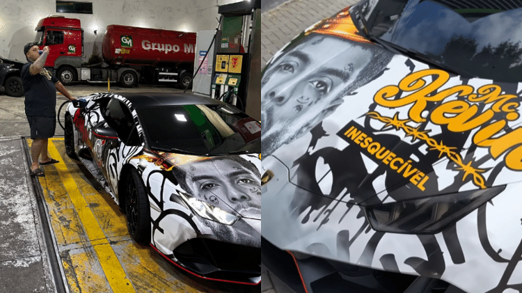 MC Ryan estava com carro envelopado em homenagem a MC Kevin e ao Corinthians MC Ryan estava com carro envelopado em homenagem a MC Kevin e ao Corinthians