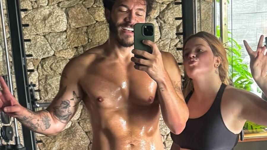 Eliezer mostra pós-treino com a esposa, Viih Tube - Reprodução/Instagram