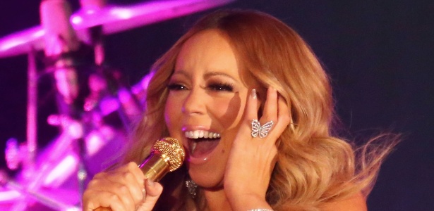 1.jan.2016 - Mariah Carey faz show no Reveillon de Melbourne, na Austrália - Scott Barbour/Getty Images