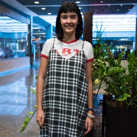 Valentina Herszage caracterizada como Bebeth, seu papel em "Pega Ladrão", próxima novela das sete da Globo - César Alves/TV Globo - César Alves/TV Globo