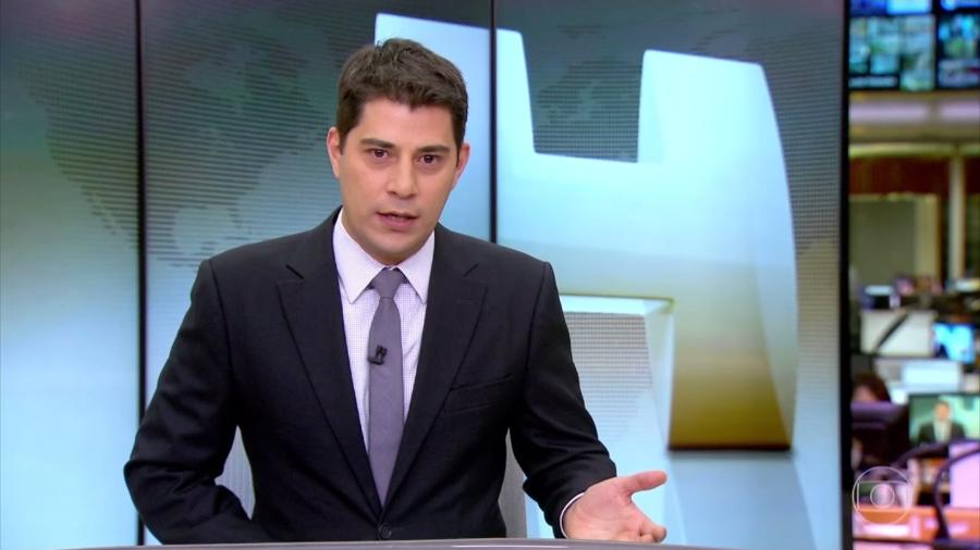 Evaristo Costa, que deixou a Globo no final do mês passado, mas ainda não assinou o desligamento formal - Reprodução/TV Globo