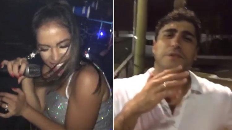 Anitta e o namorado, Thiago Magalhães, já exibem alianças  - Reprodução - Reprodução