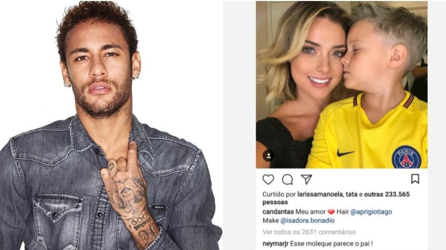Comentário de Neymar no post de Carol Dantas - Reprodução/Instagram