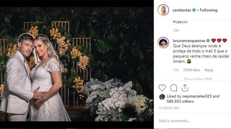 Bruna Marquezine parabeniza Carol Dantas, ex de Neymar, por casamento - Reprodução / Instagram - Reprodução / Instagram