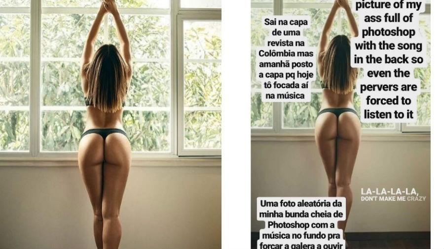 Anitta em ensaio para revista "Don Juan"; ela compartilhou foto e brincou: "Cheia de Photoshop" - Reprodução/Revista Don Juan/Hernan Puentes e Reprodução/Instagram