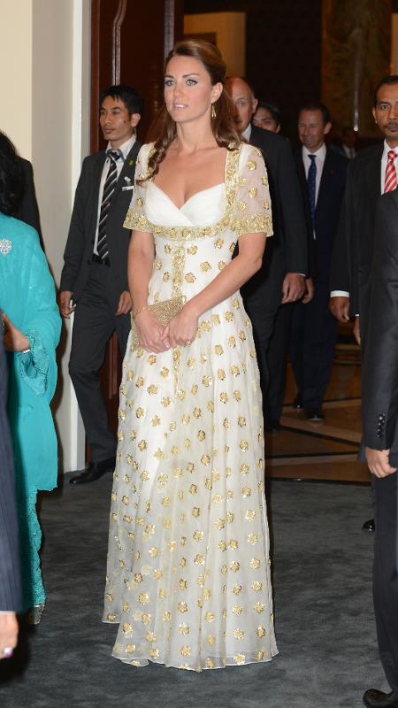 Kate Middleton usou o vestido durante viagem à Malásia, em setembro de 2012 - Getty Images - Getty Images