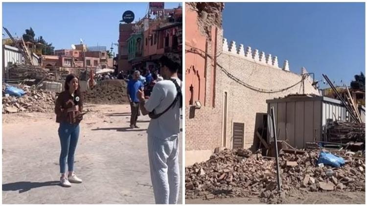 Raica Oliveira está no Marrocos e mostrou detalhes da destruição causada pelo terremoto de magnitude 6,8 que devastou o país