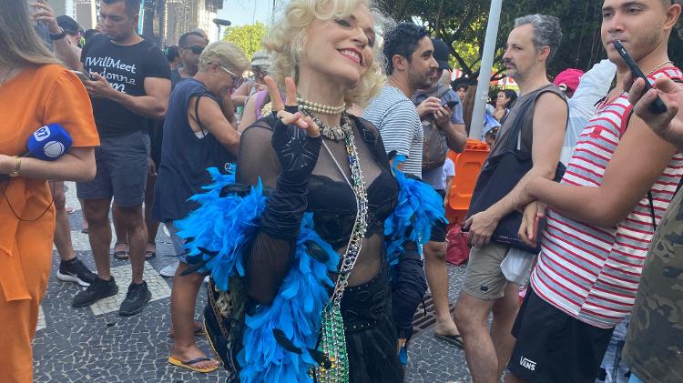 Katherine Morroe, 65, é cantora, atriz e faz apresentações fantasiada de Madonna