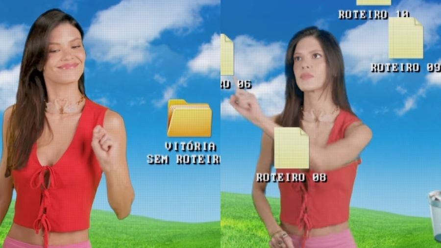 Vitória Strada em vídeo sobre sua entrada no BBB 25 