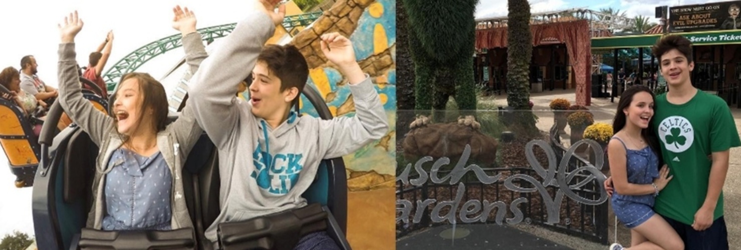 11.out.2016- Larissa Manoela curte parques da Flórida com o namorado João Guilherme, que atua com ela em "Cúmplices de Um Resgate" e é filho do cantor Leonardo: "Mais um dia de parque ao lado desse lindo. E hoje foi mais do que radical. Amamos" - Reprodução/Instagram/Larissa Manoela