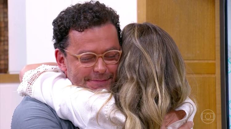 Fernando Rocha foi consolado por Mariana Ferrão no "Bem Estar" - Reprodução/TV Globo - Reprodução/TV Globo