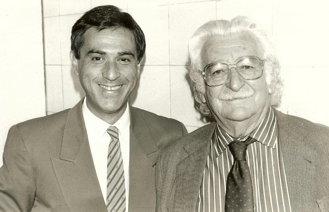 Amaury Jr. posa ao lado do paisagista e arquiteto Burle Marx (1909 - 1994) - Reprodução/Instagram