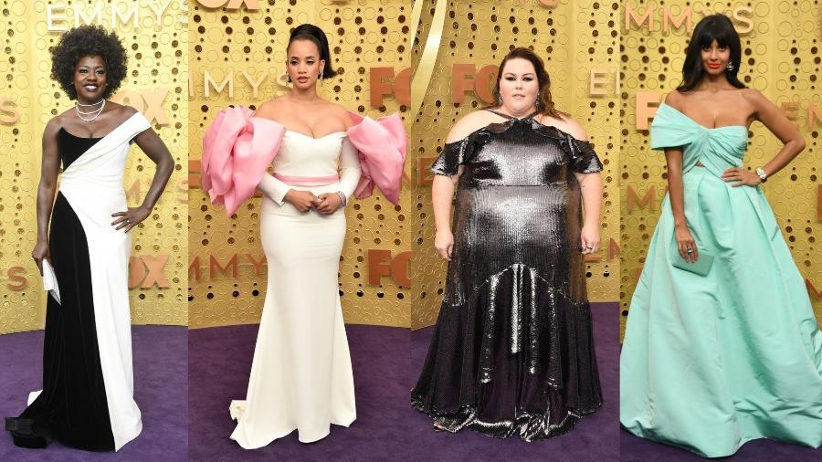 Viola Davis, Dascha Polanco, Chryssi Metz e Jameela Jamil mostram a diversidade no tapete vermelho do Emmy - Getty Images