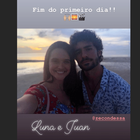 Juliana Paiva posta ao lado de José Condessa - Reprodução/Instagram