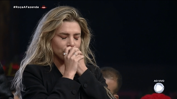 A Fazenda 2021: Erika Schneider chora em primeira formação da roça - Reprodução/RecordTV - Reprodução/RecordTV