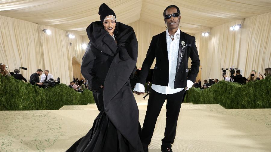 A$AP Rocky ao lado de Rihanna - Getty Images