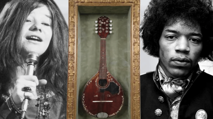 Bandolim de Janis Joplin e Jimi Hendrix - Getty/Courtesy Kruse GWS Auctions