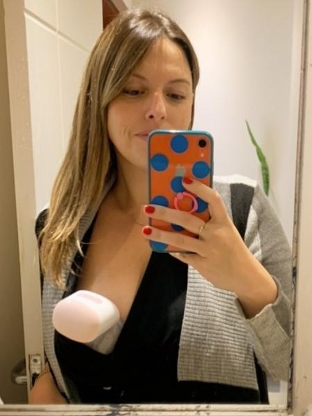 A escritora Ruth Manus mostra bomba de tirar leite que ela diz ter mudado todo o seu rolê - Reprodução/Instagram