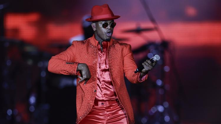 22.set.2024 -Ne-Yo se apresenta no palco Mundo na última noite de Rock in Rio