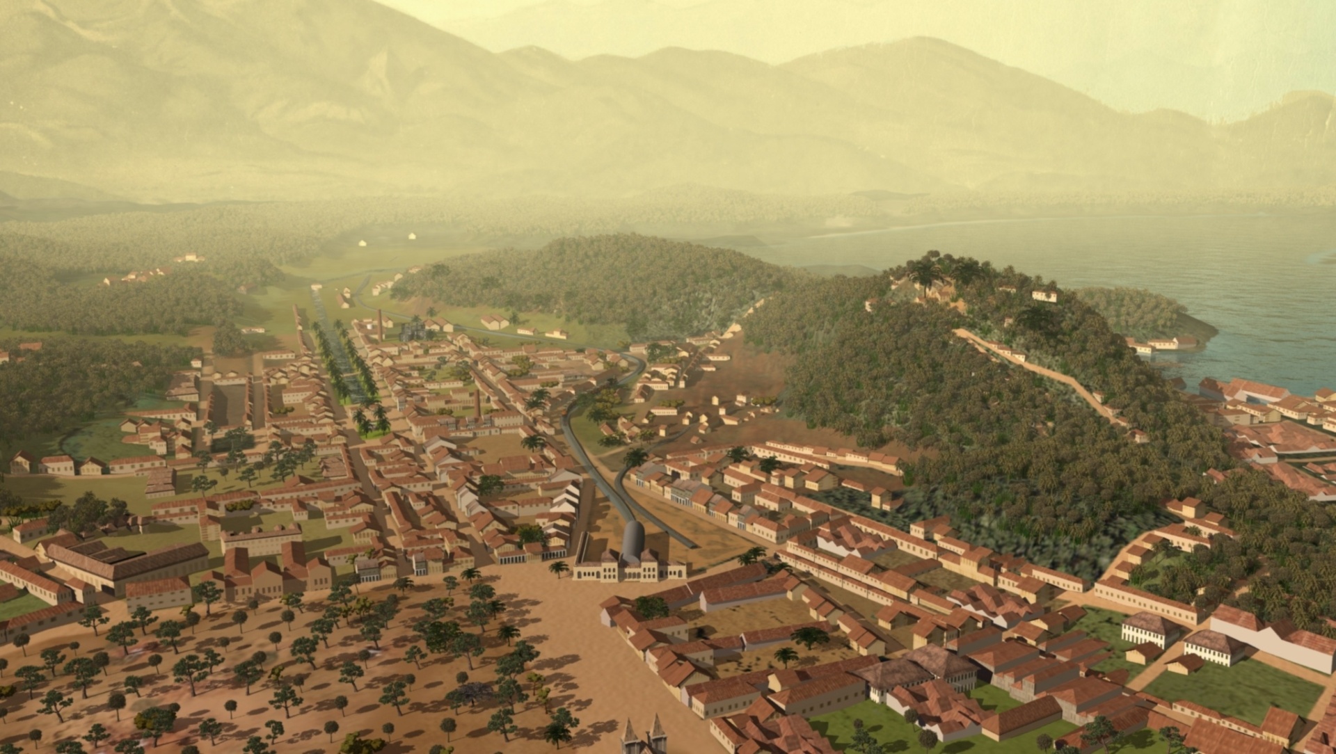 Cena do filme "São Sebastião do Rio de Janeiro - A Formação de uma Cidade" - Divulgação