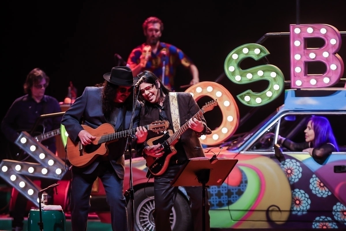 12.ago.2016 - Moraes Moreira e Pepeu se apresentam com os Novos Baianos em SP - Manuela Scarpa /Brazil News