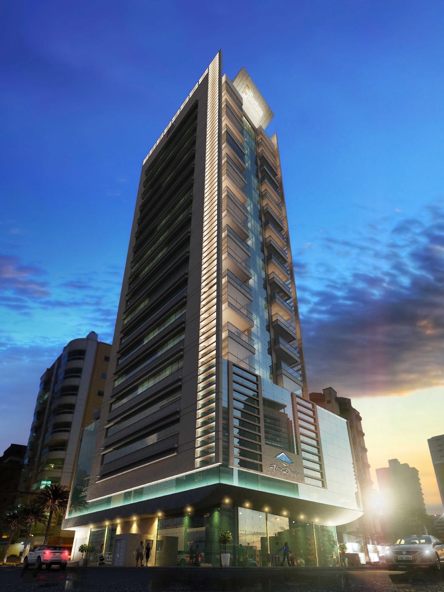 Empreendimento Abu Dhabi Residence fica de frente para o mar em Meia Praia, Itapema, Santa Catarina - Divulgação