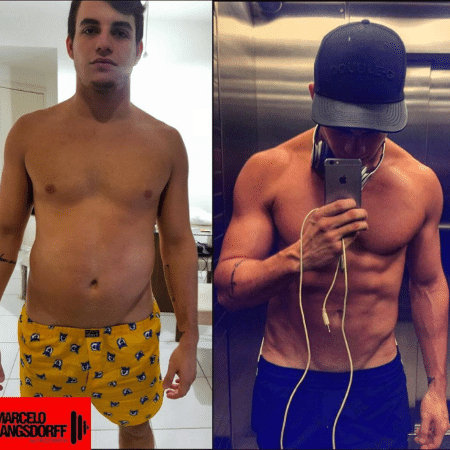 Antes e depois do ex-BBB Antônio - Reprodução/Instagram/antonio_rafanski
