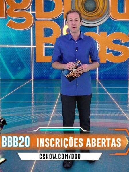 Tiago Leifert apresenta o BBB na Globo  - Reprodução/TvGlobo