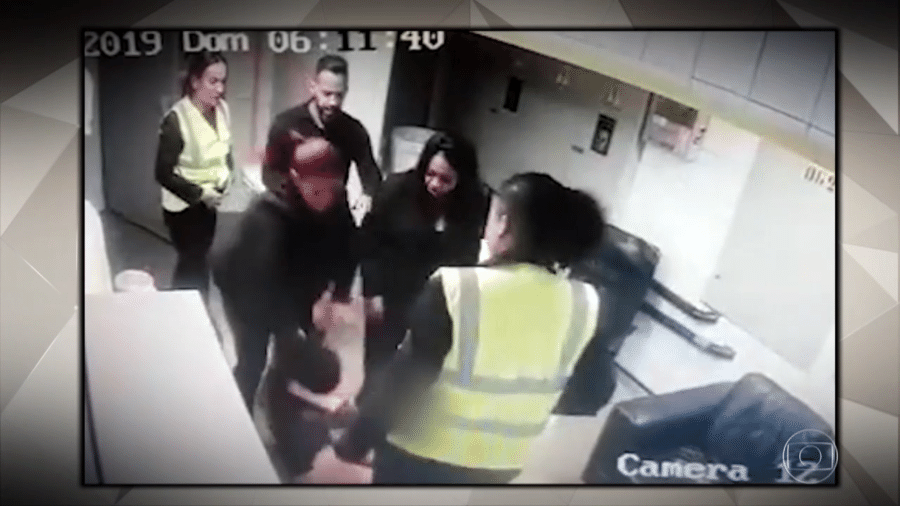 Mulher é agredida dentro da casa noturna Villa Mix, em São Paulo - Reprodução/TV Globo