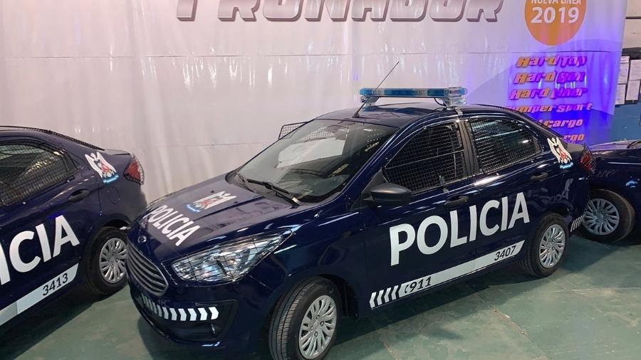Ford Ka+ brasileiro vira viatura na Argentina - Divulgação