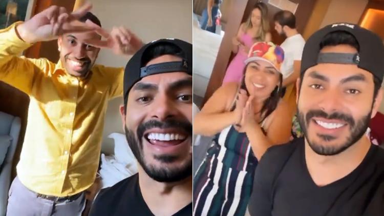 BBB 21: Rodolffo, Gilberto e a mãe, Jacira Santana - Reprodução/Instagram - Reprodução/Instagram