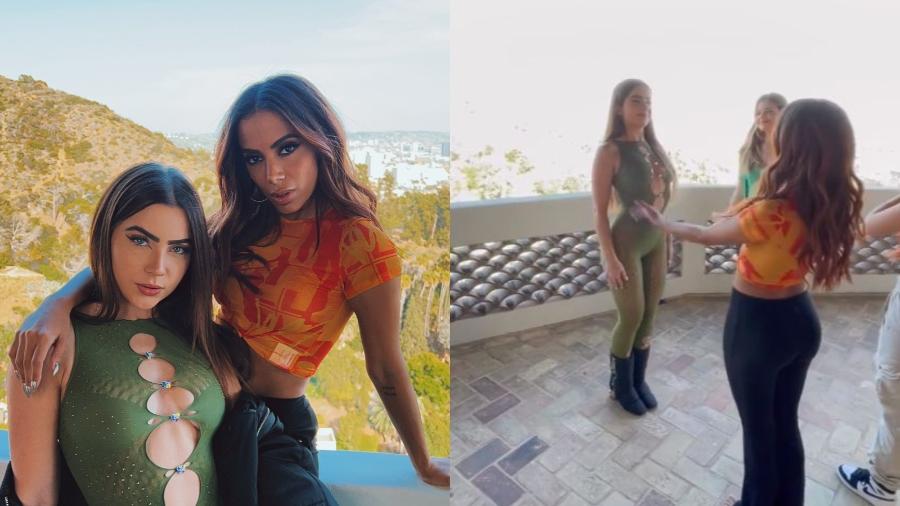 Anitta ensina Jade Picon a dançar - Reprodução/Instagram
