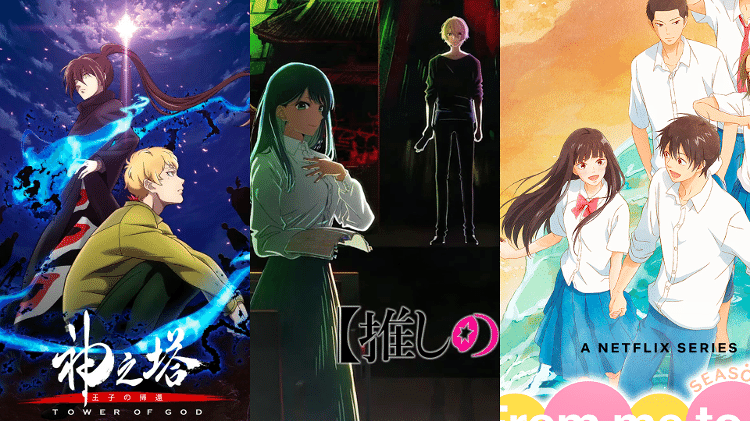 Animes "Tower of God", "Oshi no Ko" e "Kimi ni Todoke"