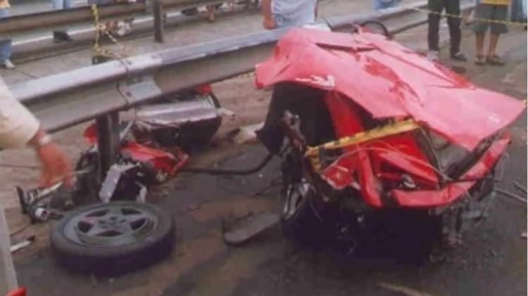 Imagens do acidente foram usadas em auto-escolas e viralizaram na internet e através de mídias físicas Imagens do acidente foram usadas em auto-escolas e viralizaram na internet e através de mídias físicas