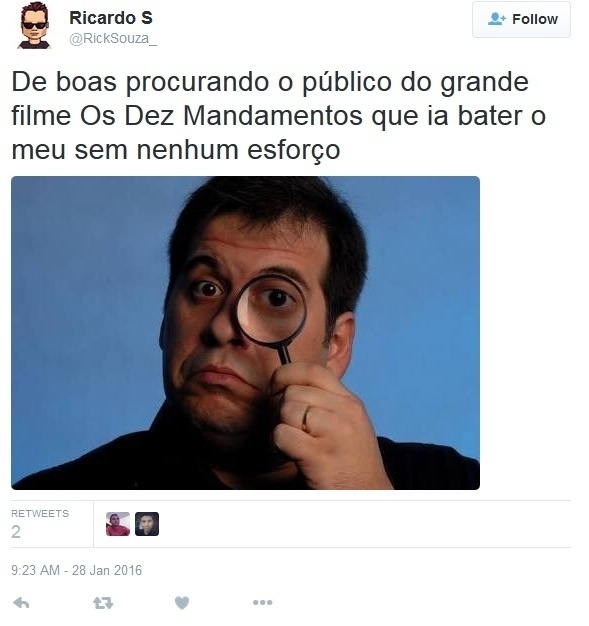 O ator Leandro Hassum, de blockbusters como "Até que a Sorte nos Separe", também é usado em piada - Reprodução/Twitter