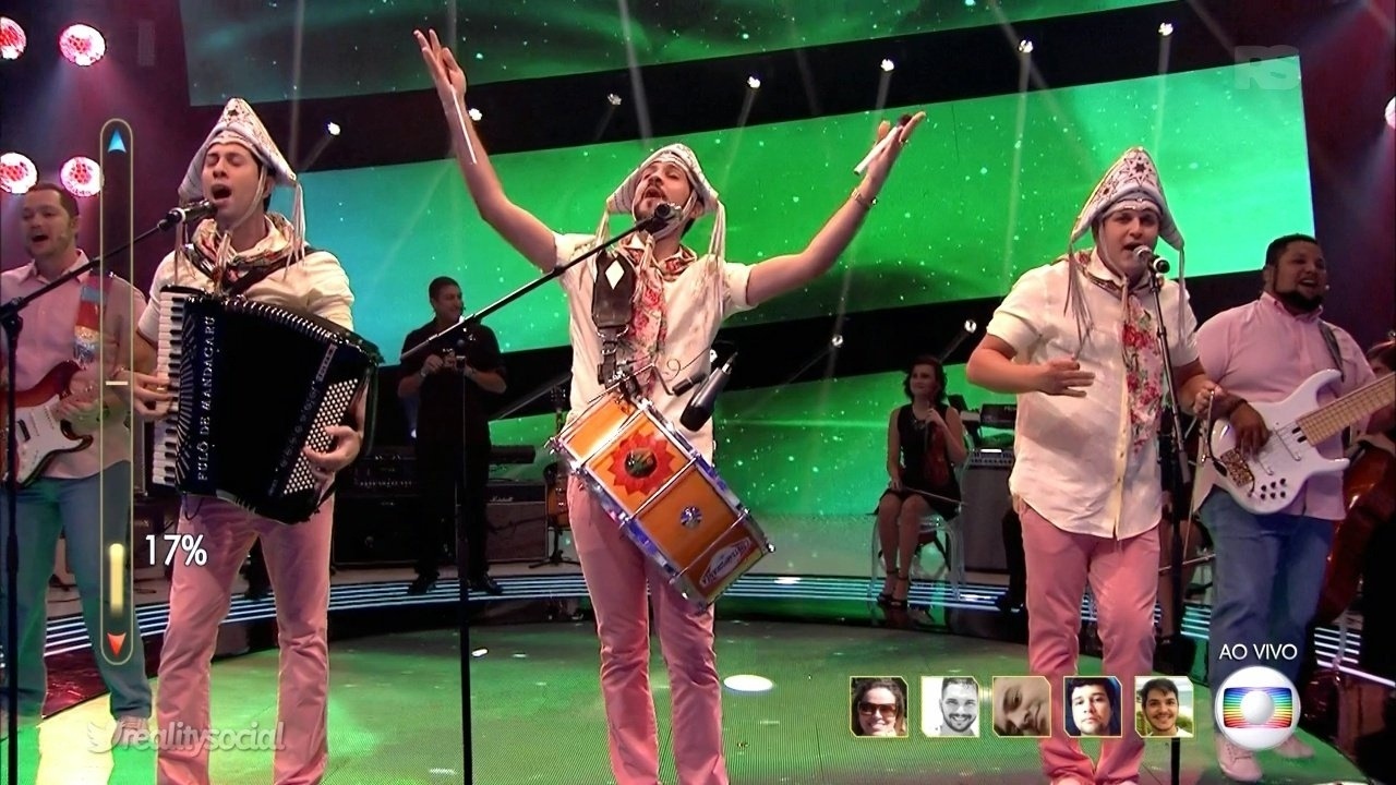 26.jun.2016 - Fulô de Mandacaru faz apresentação na final do "SuperStar" e é declarada a vencedora da temporada - Reprodução/TV Globo