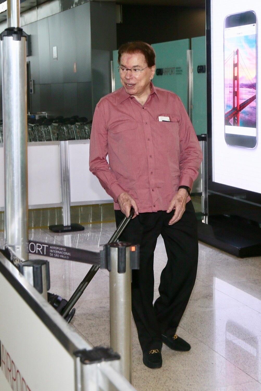 Silvio Santos embarca para férias nos Estados Unidos - Manuela Scarpa/Brazil News