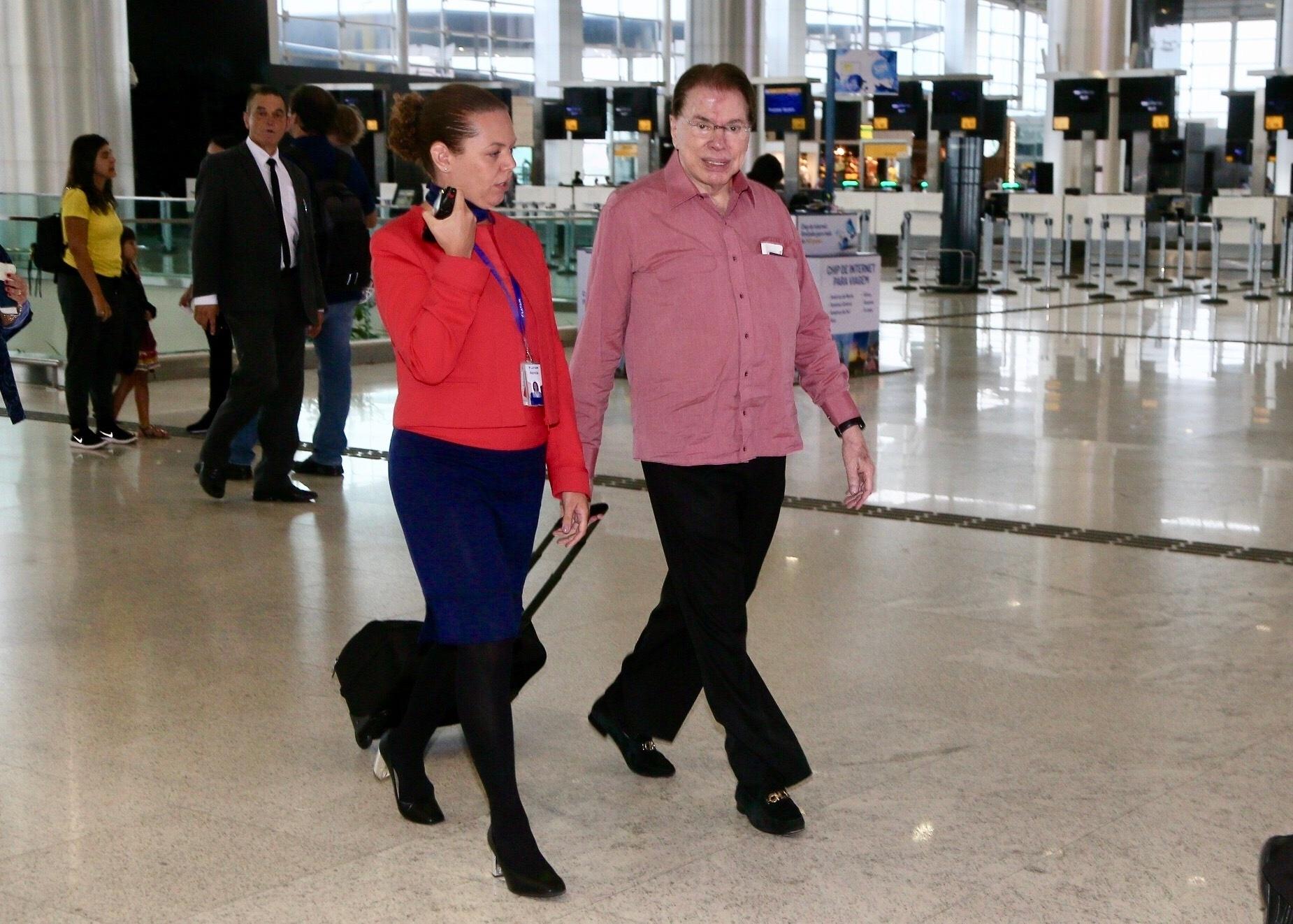 Silvio Santos embarca para férias nos Estados Unidos - Manuela Scarpa/Brazil News