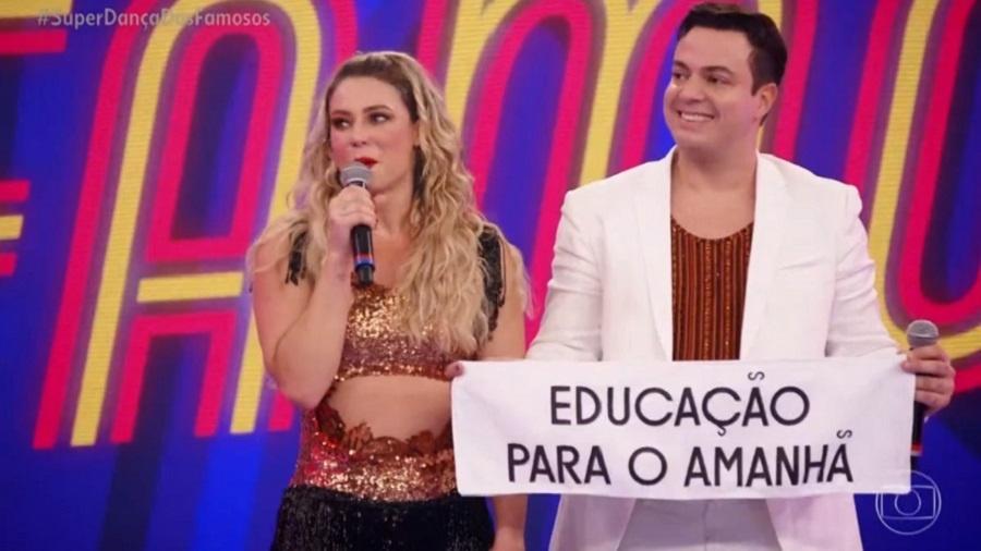 Super Dança dos Famosos: Paolla Oliveira faz protesto em favor da educação - Reprodução/TV Globo